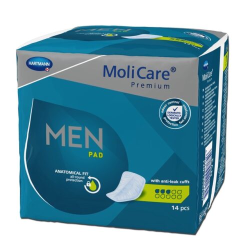 Sidemed meestele MOLICARE PAD MEN 3 TILKA (V-KUJULINE)