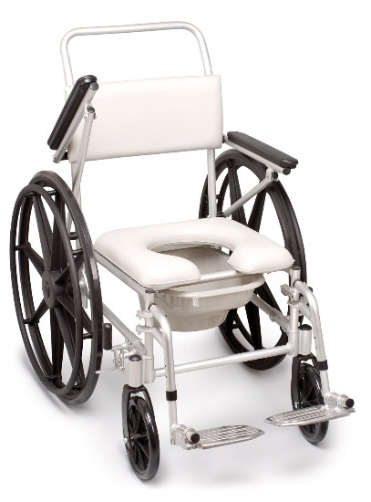 WC-ratastool - Poti- ja dušitool 2in1