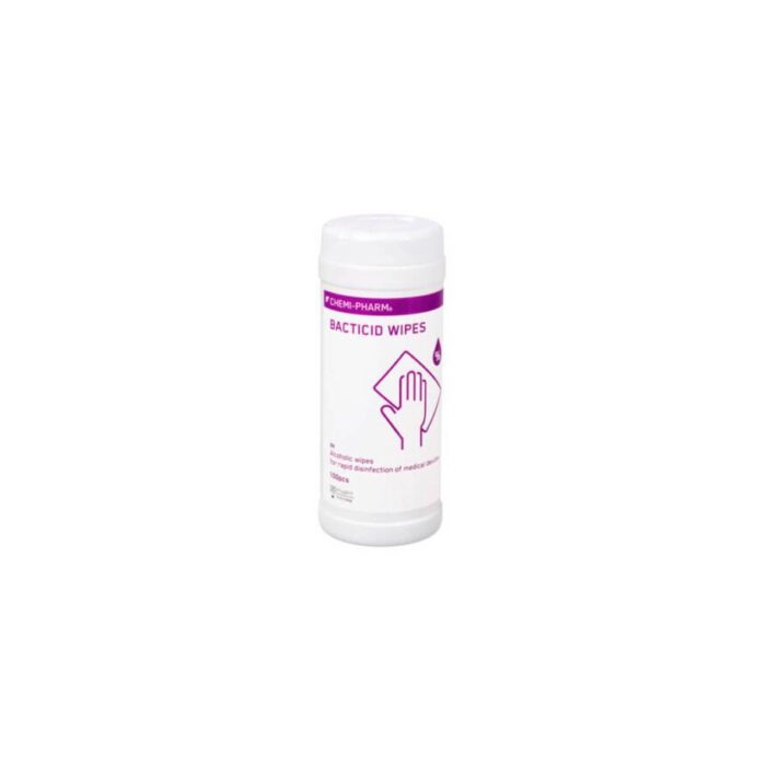 CHEMIPHARM BACTICID WIPES SALVRÄTIKUD (PURGIS 100 tk) - pindade kiirdesinfektsiooniks