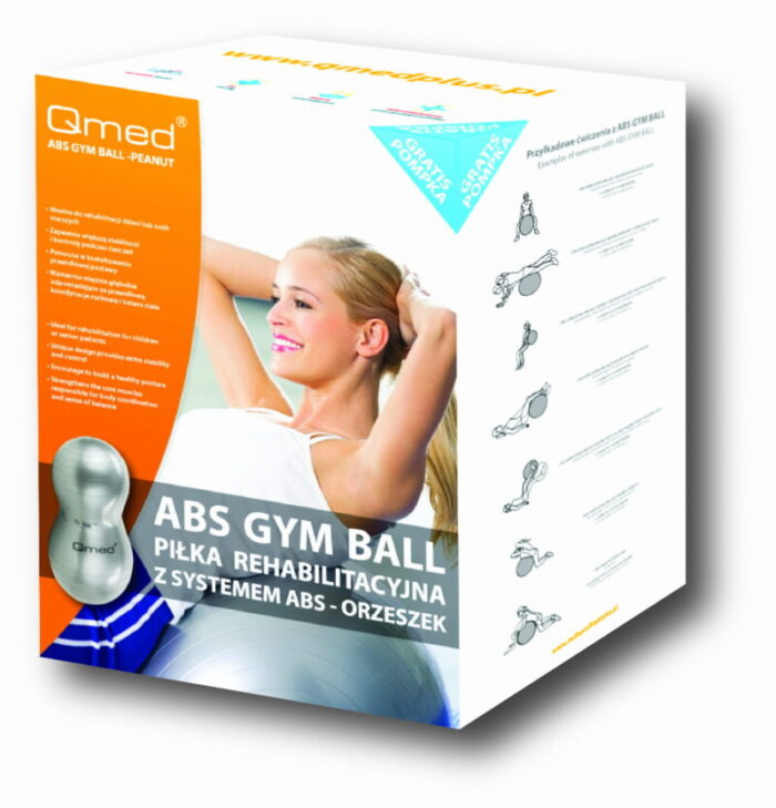 Võimlemispall PEANUT ABS GYM QMED
