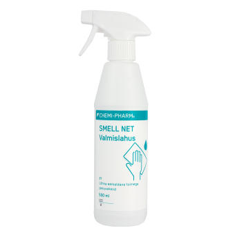 Pindade desinfitseerimiseks ja uriini lõhna eemaldamiseks - SMELL NET (piparm) valmislahus 500 ml