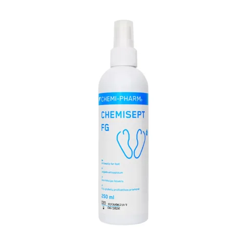 CHEMIPHARM CHEMISEPT FG 250ML SPRAY - vahend jalgade antiseptikaks
