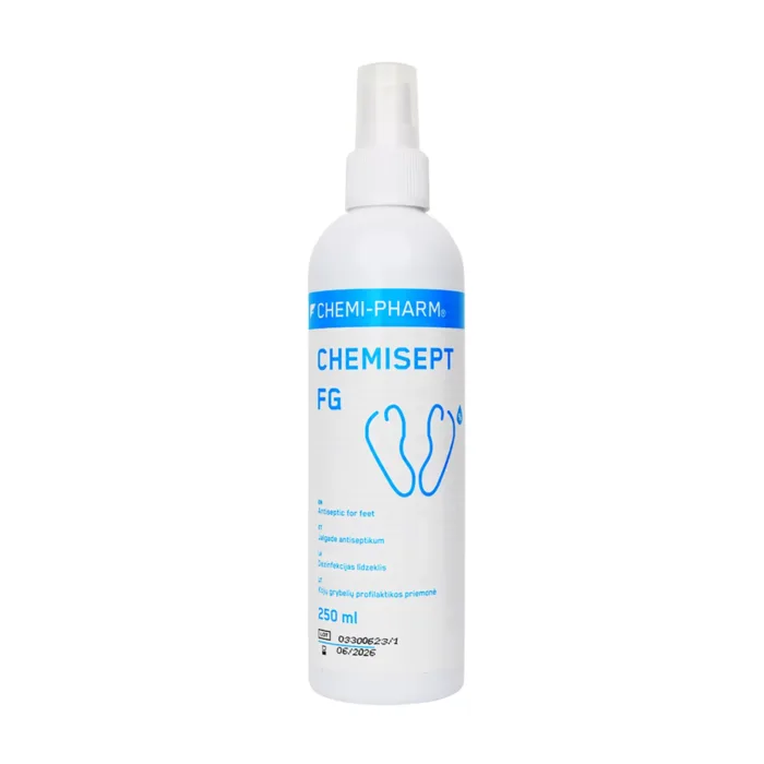 CHEMIPHARM CHEMISEPT FG 250ML SPRAY - vahend jalgade antiseptikaks
